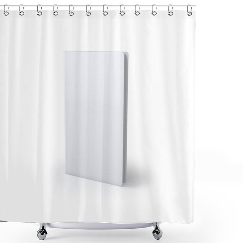 Personality  Blank White Paper Shower Curtains