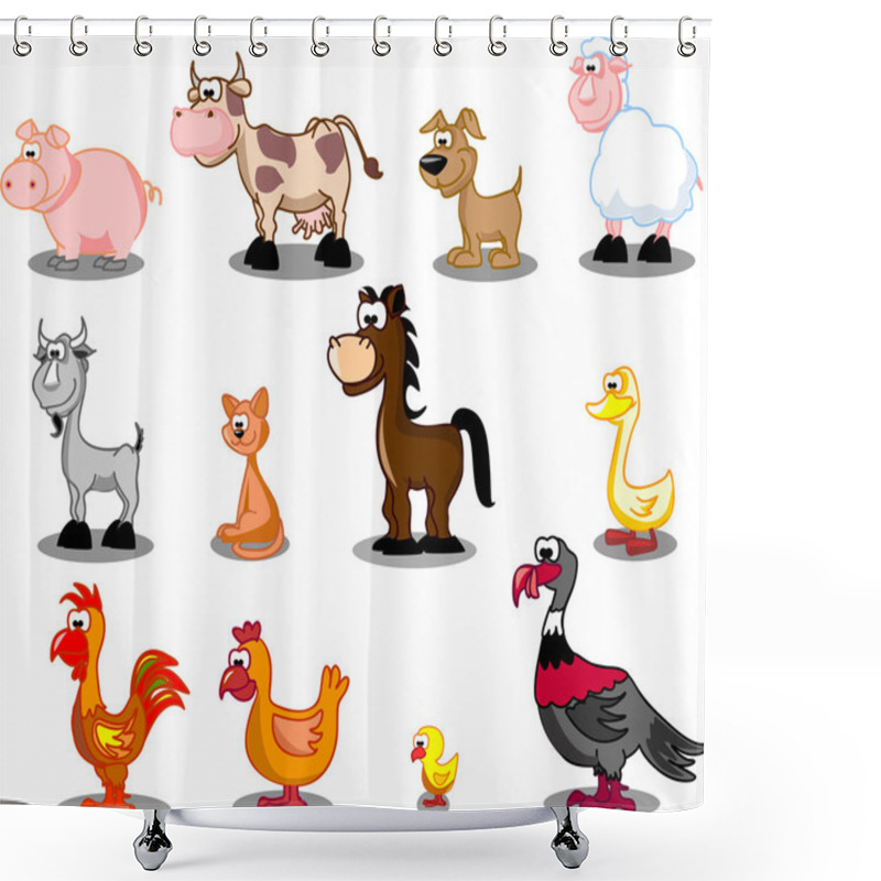 Personality  Extra Large Set Of Animals Shower Curtains