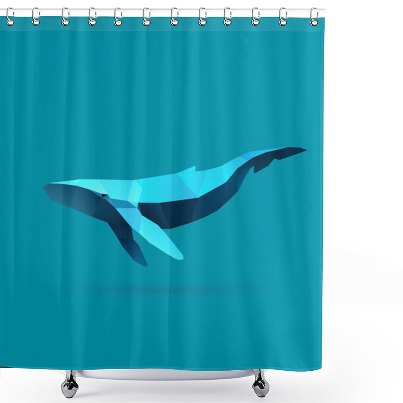 Personality  Whale Shower Curtains