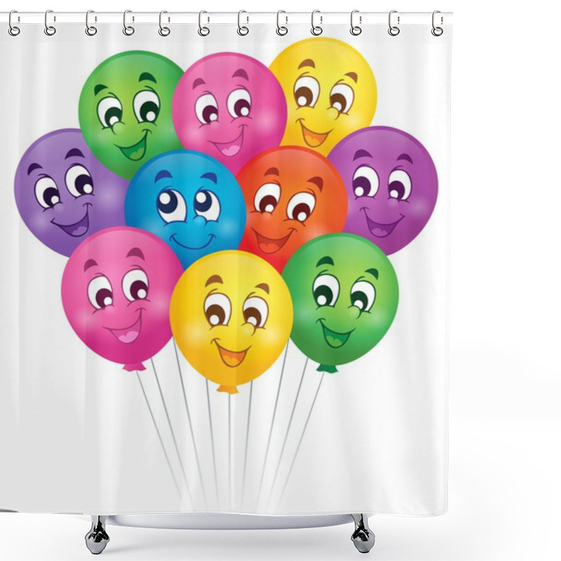 Personality  Balloons Theme Image 5 Shower Curtains