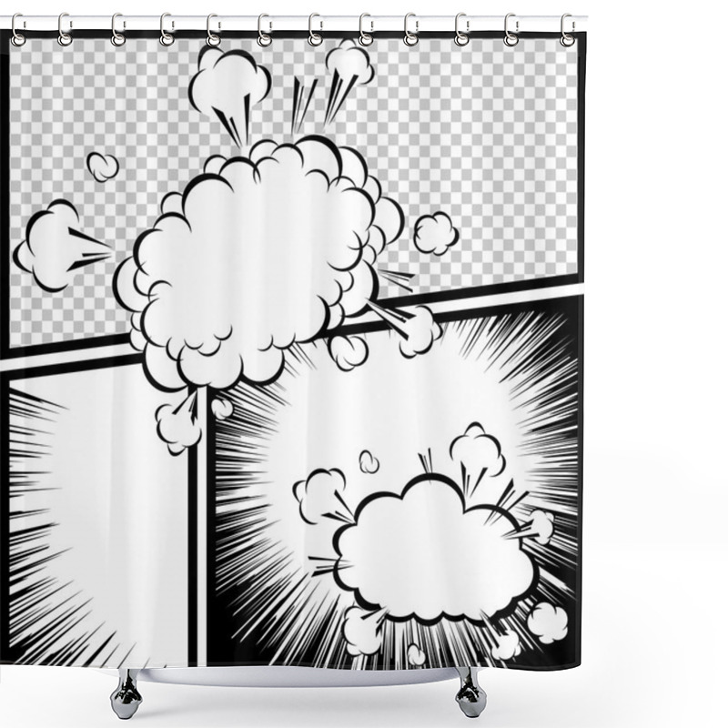 Personality  Comic Speech Bubbles,Vector Illustration Shower Curtains