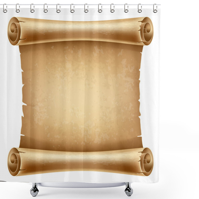 Personality  Scroll Paper Shower Curtains