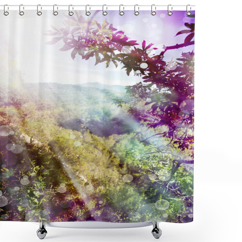 Personality  Sunny Forest Early In The Morning. Shower Curtains