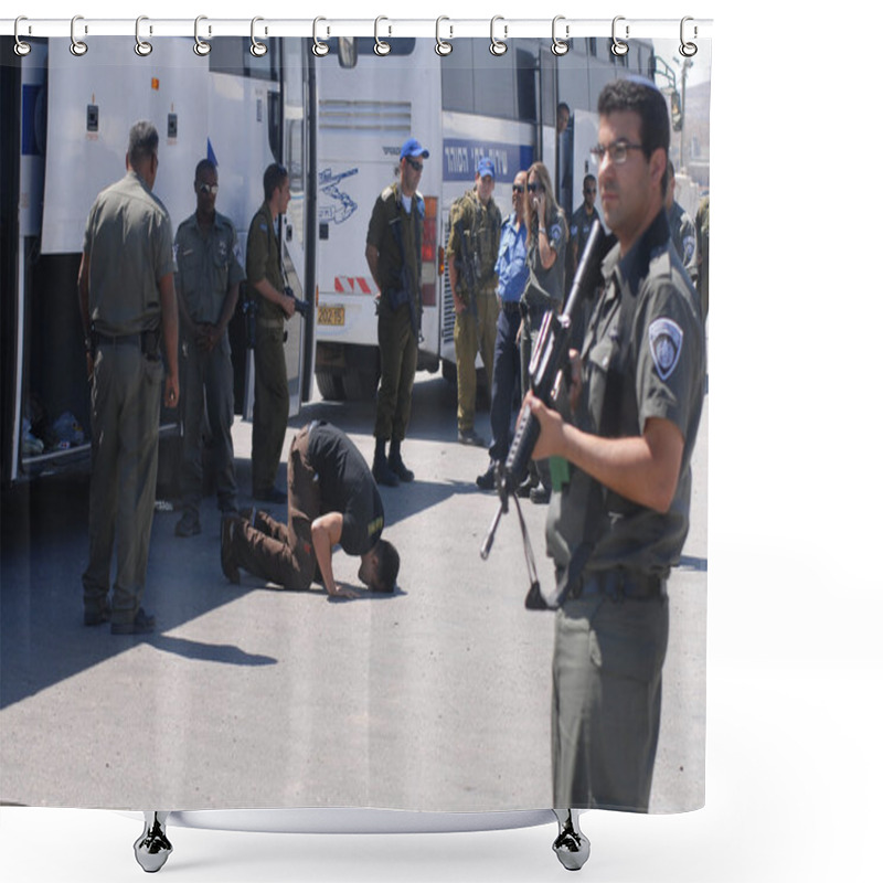 Personality  Israel Releases 255 Palestinian Prisoners Shower Curtains