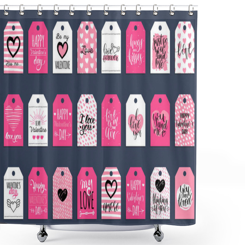 Personality  Valentines Day Cards  Shower Curtains