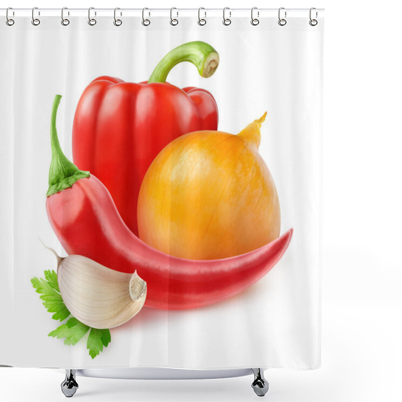 Personality  Fresh Vegetables Shower Curtains