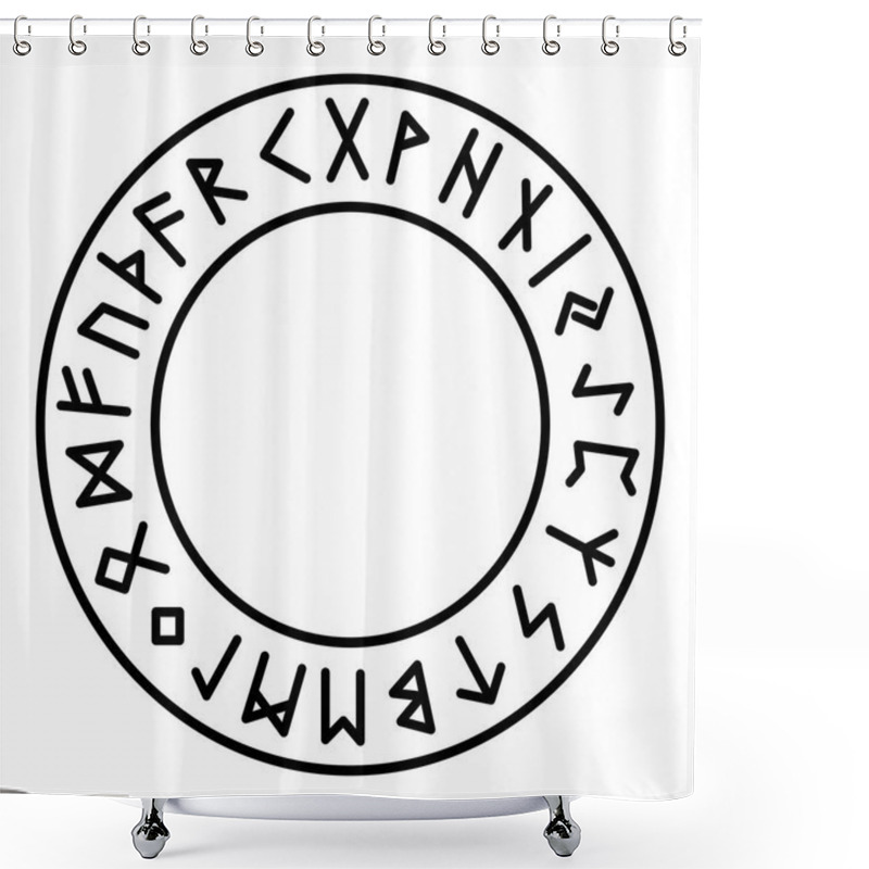 Personality  Pagan Heathen Runen Symbol Shower Curtains