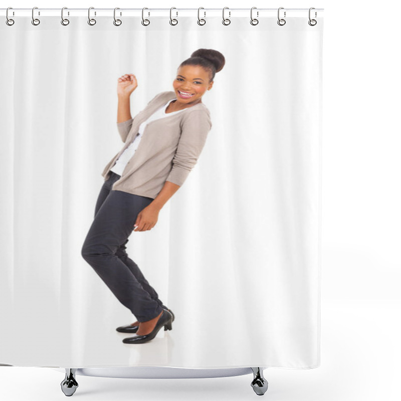 Personality  African American Woman Dancing Shower Curtains