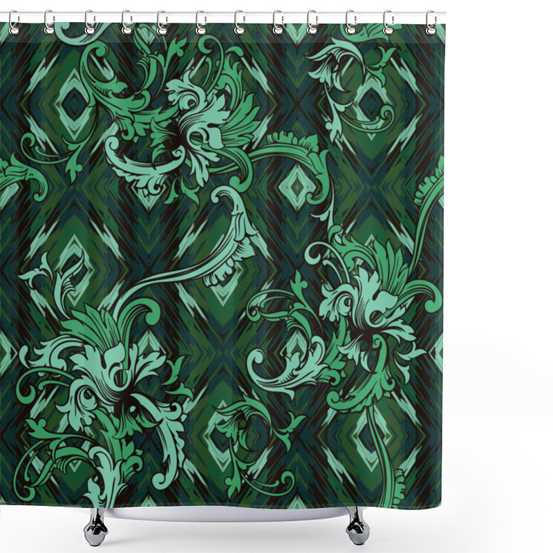 Personality  Eclectic Fabric Seamless Pattern. Shower Curtains