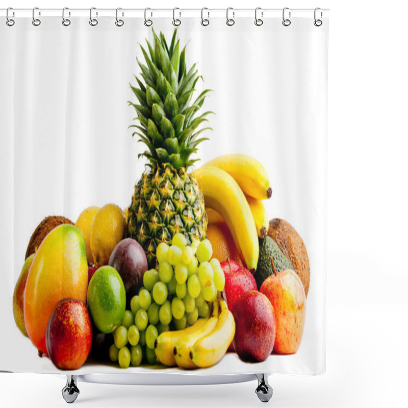 Personality  Fruits Isolated Shower Curtains