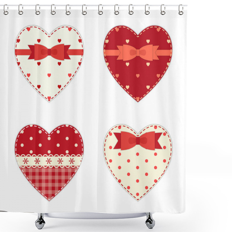 Personality  Cute Hearts Shower Curtains