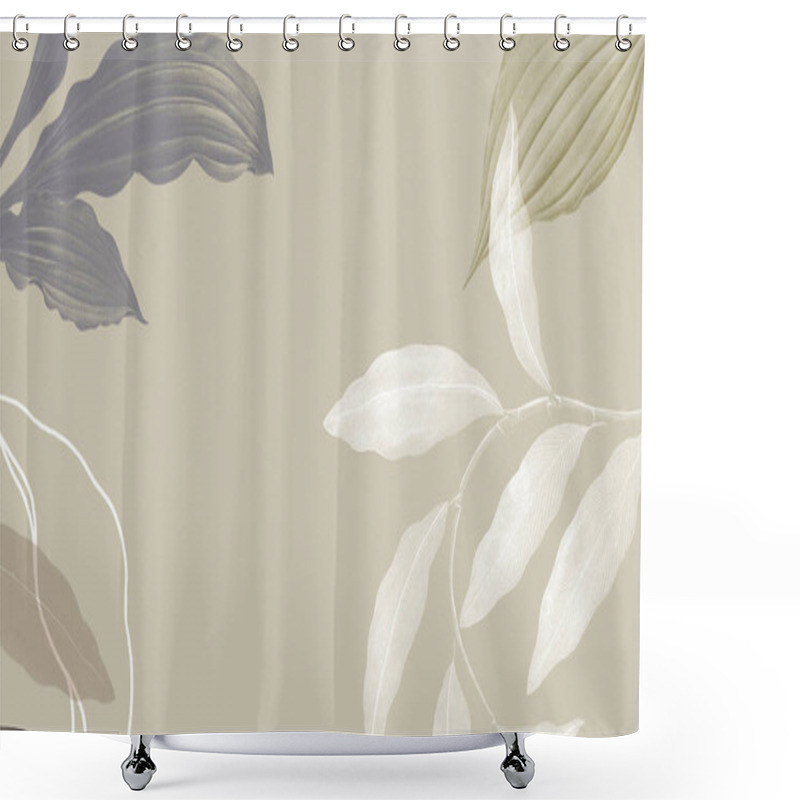 Personality  Tropical Leafy Background Illustration Shower Curtains