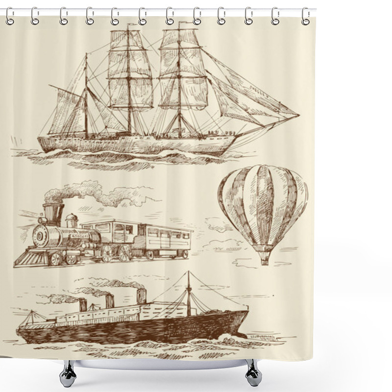 Personality  Old Time Collection Shower Curtains