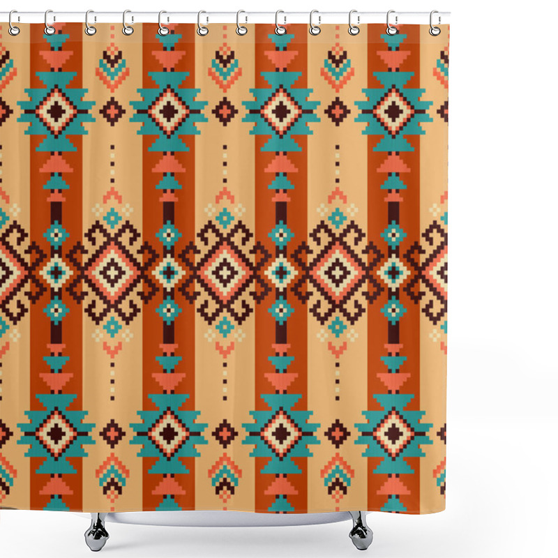 Personality  Abstract Tribal Pattern,geometric Ethnic, Native American Ornament. Shower Curtains