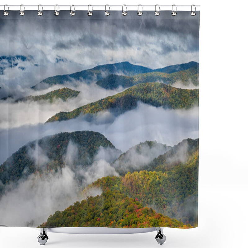 Personality  Autumn In The Appalachian Mountains Viewed Along The Blue Ridge Parkwa Shower Curtains