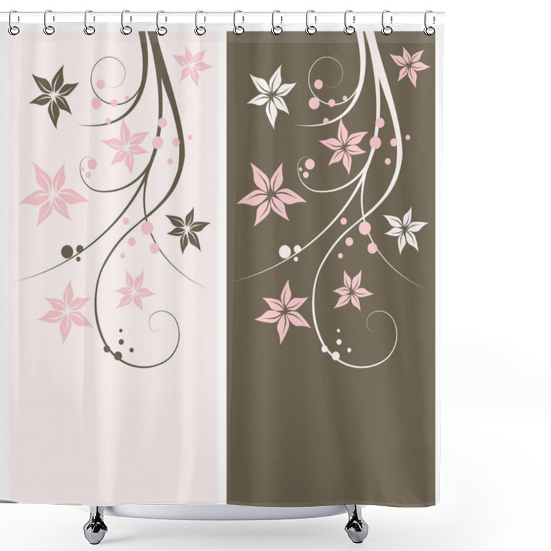 Personality  Floral Background Shower Curtains