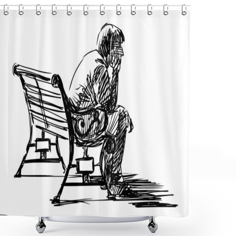 Personality  Waiting Shower Curtains