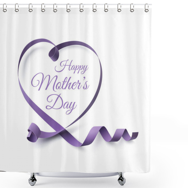 Personality  Mothers Day Greeting Card Template. Shower Curtains