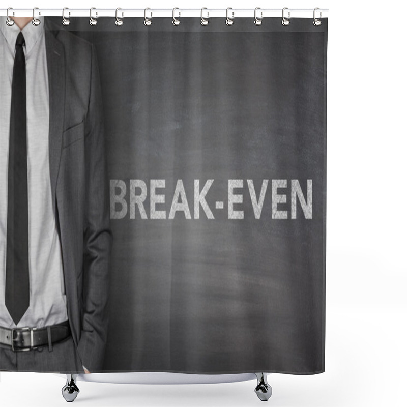 Personality  Break-even On Blackboard Shower Curtains