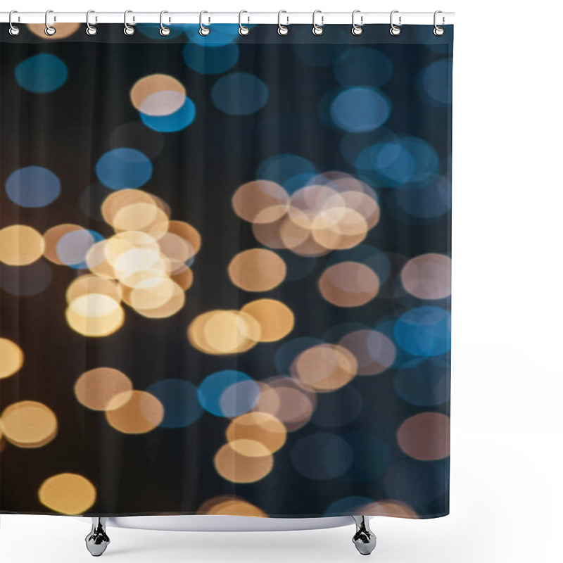 Personality  Abstract Glowing Bokeh Texture Background Shower Curtains