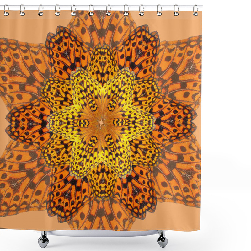 Personality  Butterfly Kaleidoscope Shower Curtains