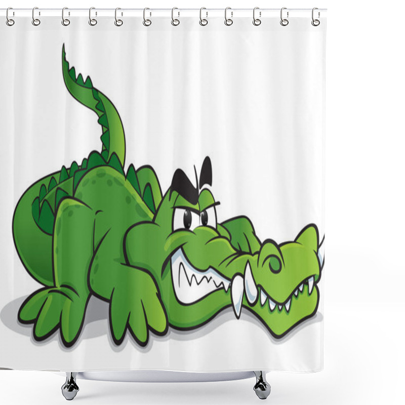 Personality  Crocodile Shower Curtains