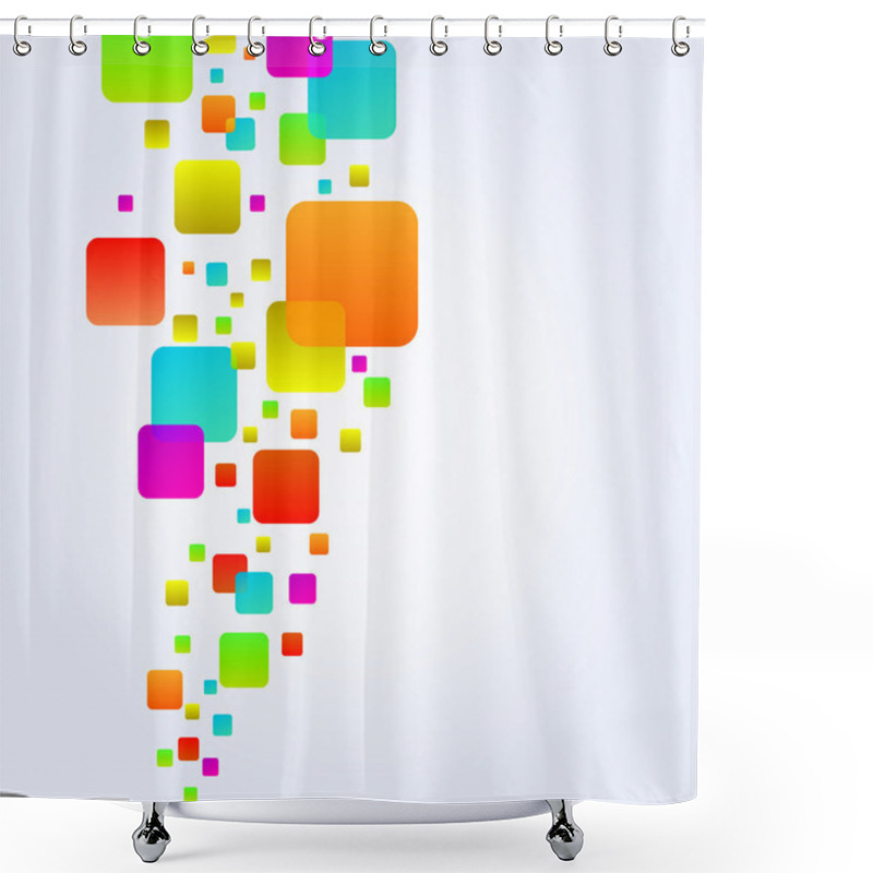 Personality  Abstract Background Shower Curtains