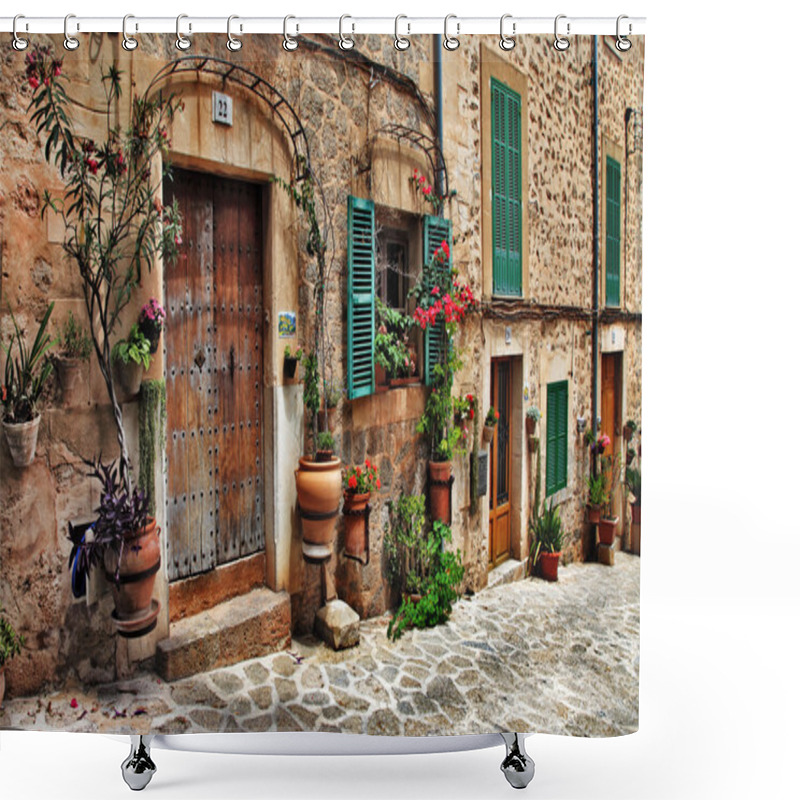 Personality  Charming Streets Of Old Mediterranean Towns Shower Curtains