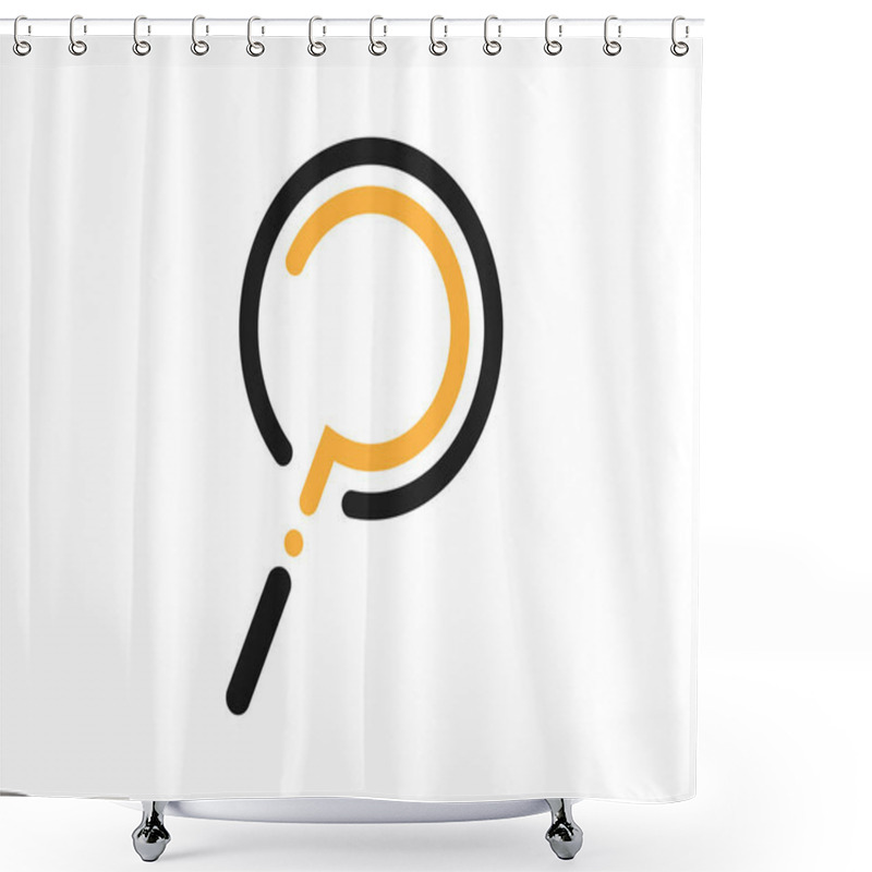 Personality  Loupe Icon With Question Mark Inside. Magnifying Glass Symbol. Isolated Zoom Icon To Find Or Search. Help Or Ask Logo. Instrument To Research Or Look For Something. Question Mark In Loupe. EPS 10. Shower Curtains