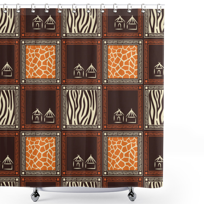 Personality  African Design. Shower Curtains