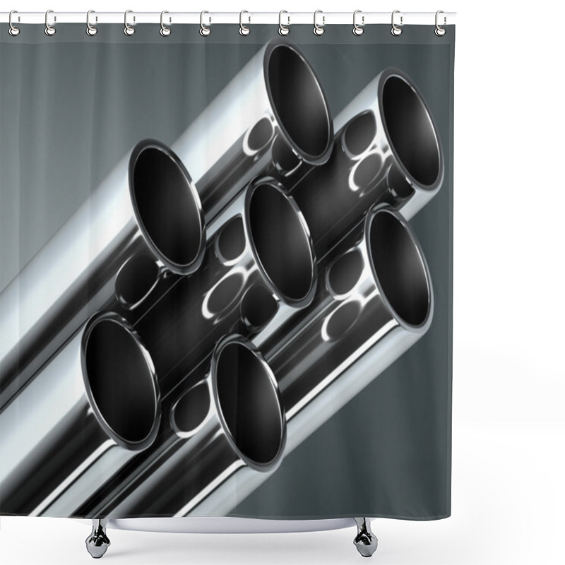 Personality  Steel Metal Tube Shower Curtains