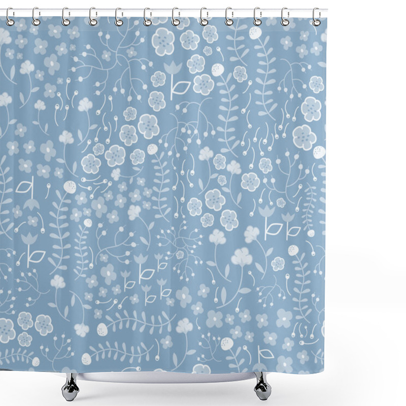 Personality  Flowers Seamless Pattern Shower Curtains