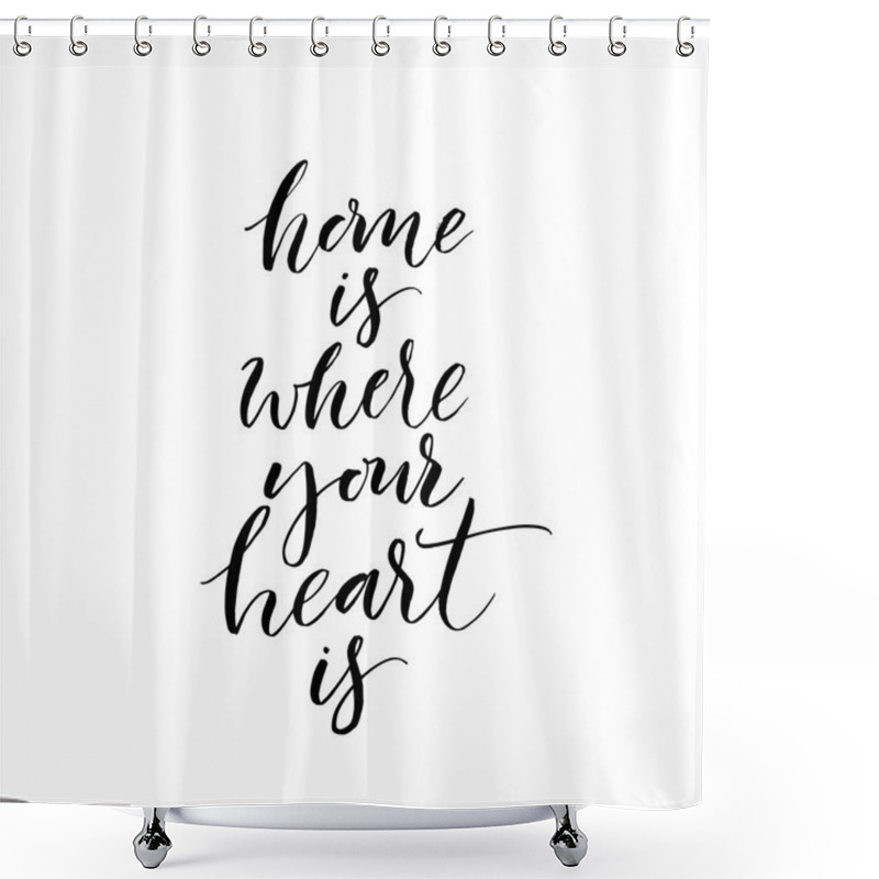 Personality  Home Is Where Your Heart Is Card.  Shower Curtains