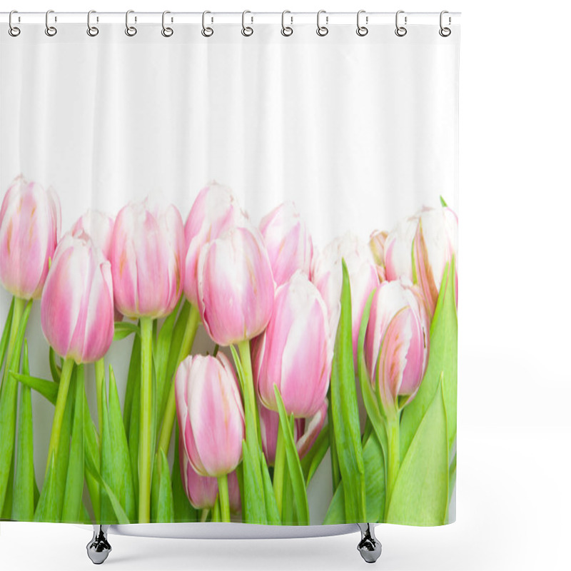 Personality  Pink Tulips Shower Curtains