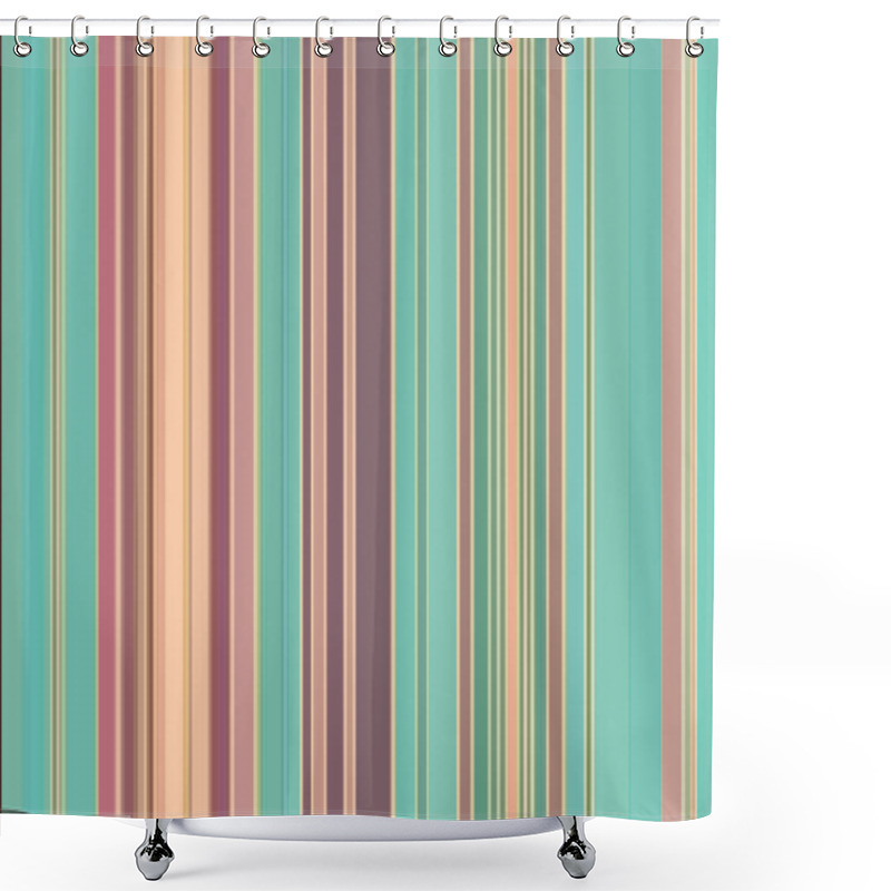 Personality  Pastel Stripes Background Shower Curtains