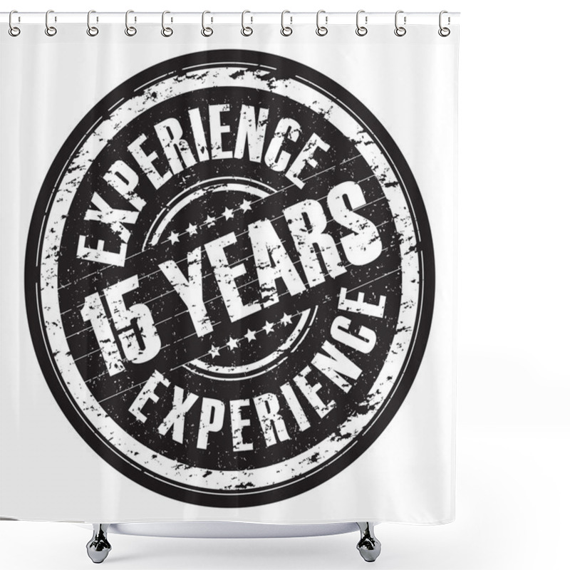 Personality  A Hanging 15 Years Experience Stamp Shower Curtains