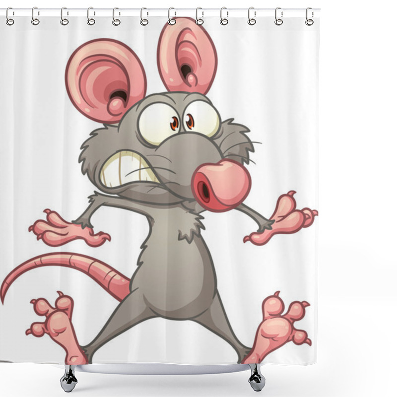 Personality  Scared Mouse Shower Curtains