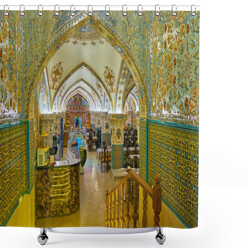 Personality  Interior Of Traditional Persian Restaurant, Isfahan, Iran Shower Curtains