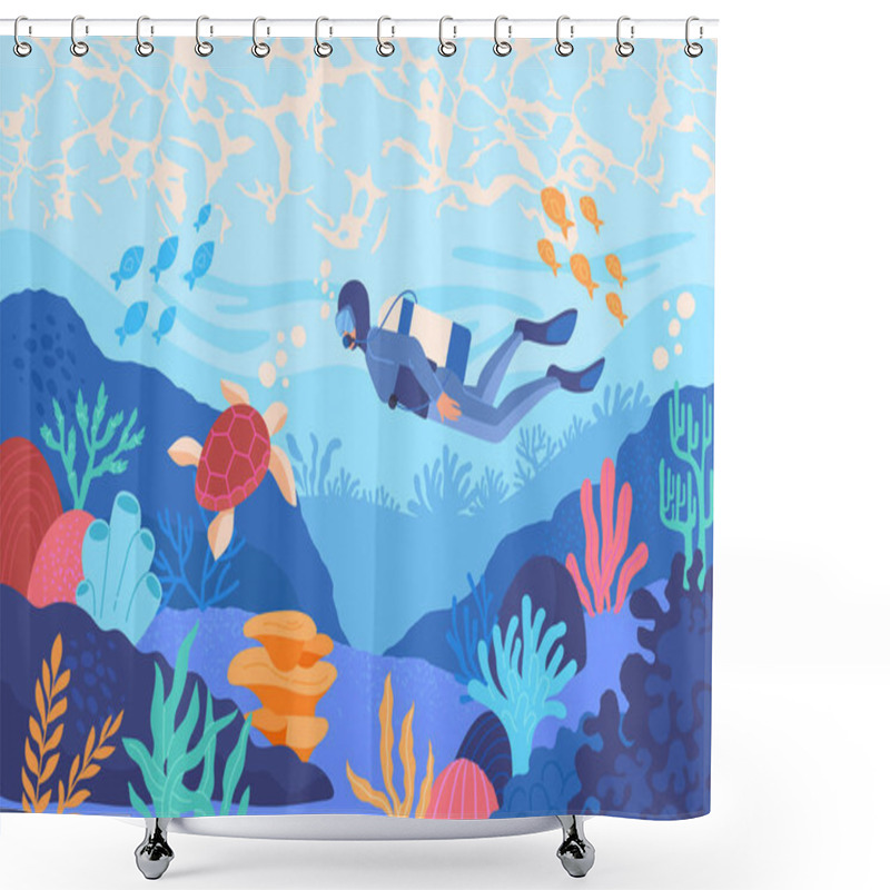 Personality  Sea World Concept Shower Curtains