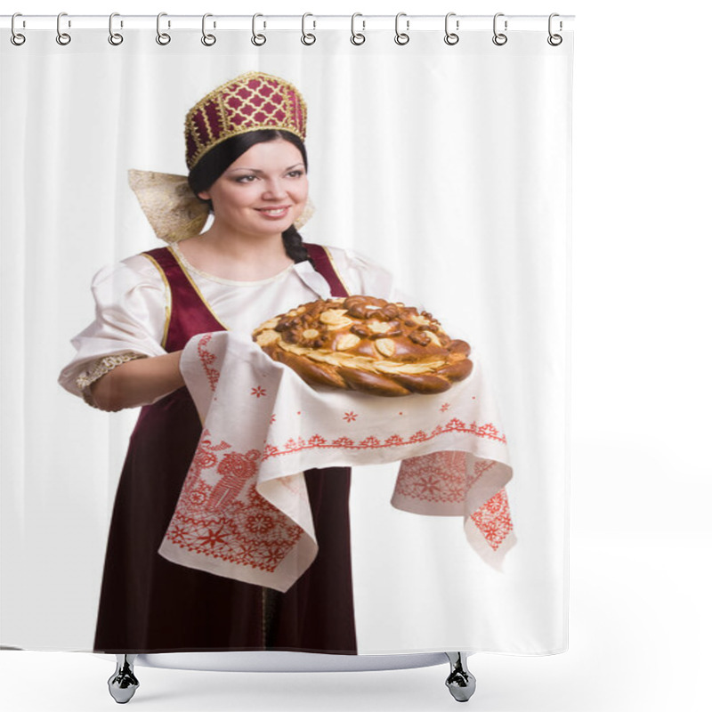 Personality  Bread-and-salt Welcome Shower Curtains