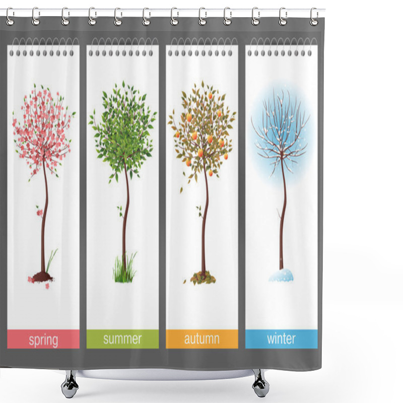 Personality  4 Seasons Shower Curtains