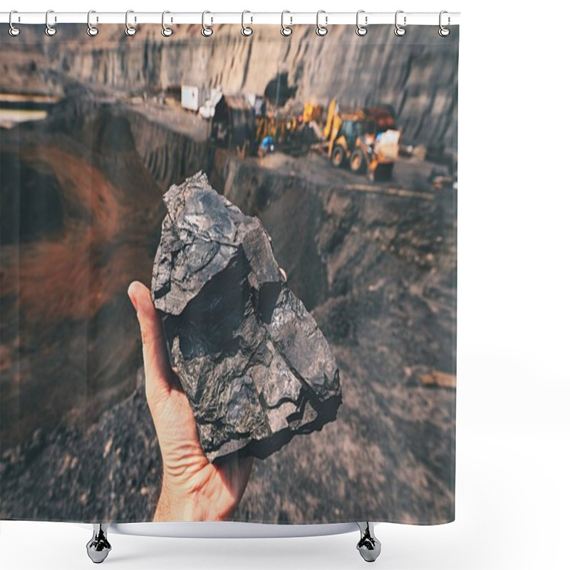 Personality  Coal Mine Shower Curtains