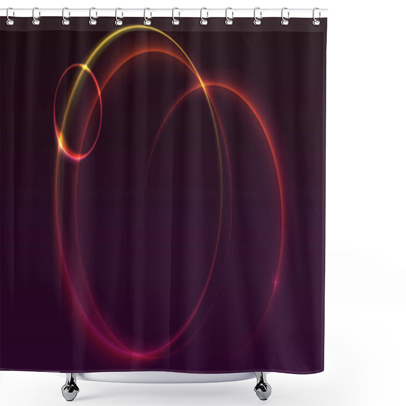 Personality  Abstract Ring Background Shower Curtains