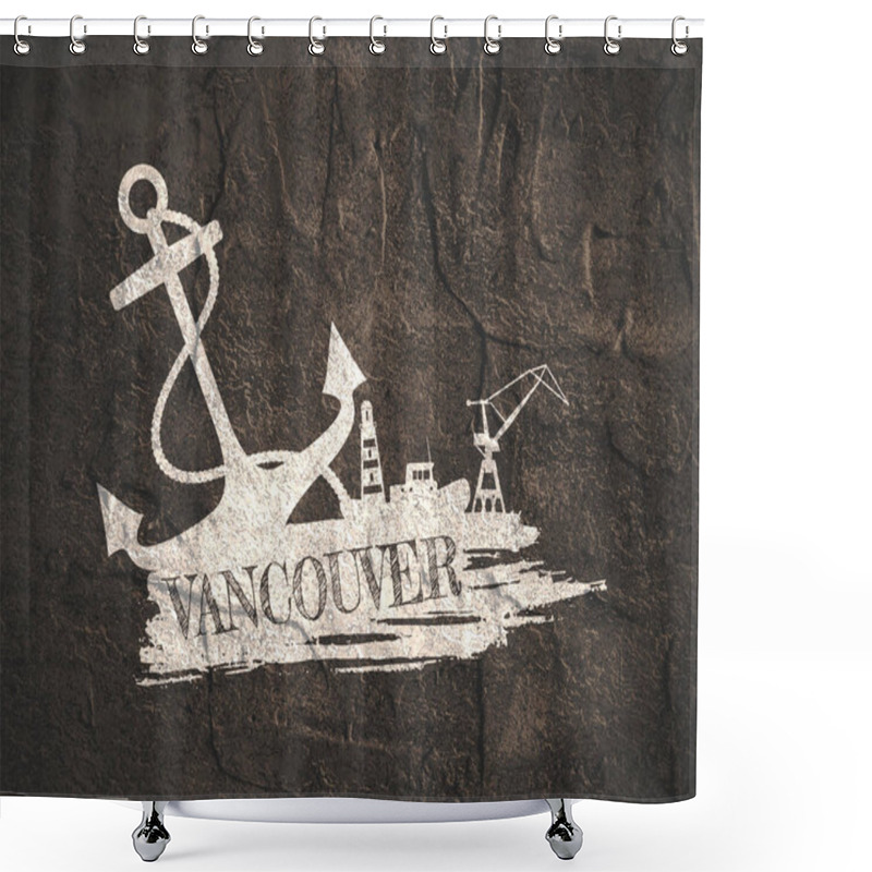 Personality  Commercial Seaport Abstraction Shower Curtains