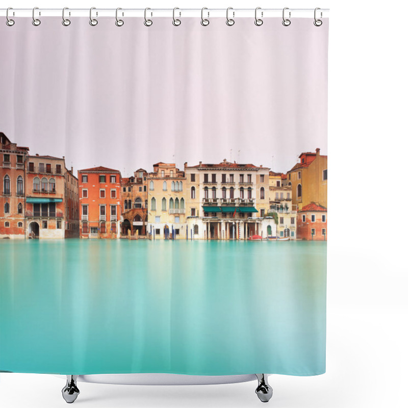 Personality  Venice, Grand Canal Detail. Long Exposure Photography. Shower Curtains