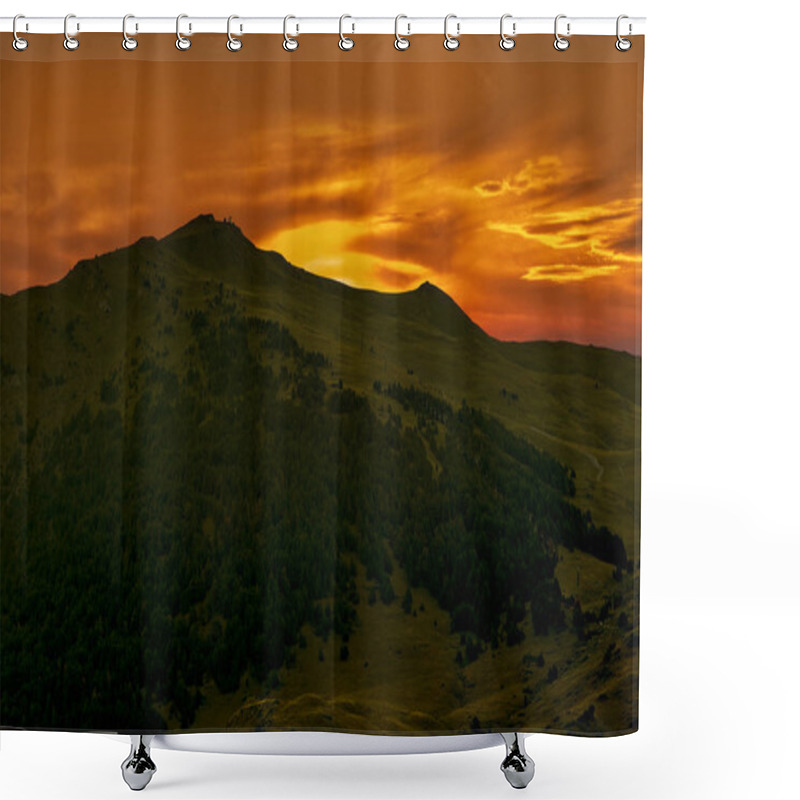 Personality  Sunset In The Valley Of Aran De Lleida, Spain Shower Curtains