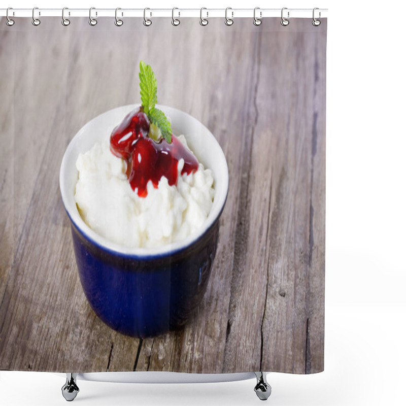 Personality  Rice Pudding With Cherries Shower Curtains