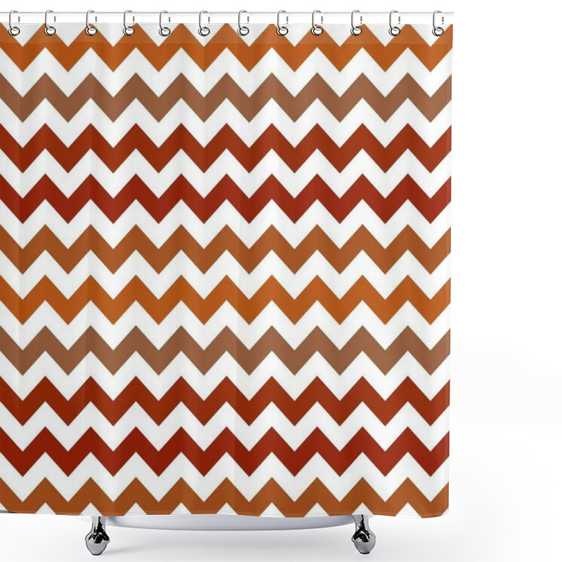 Personality  Zigzag Pattern Background Geometric Chevron Abstract Illustration, Zig Art. Shower Curtains