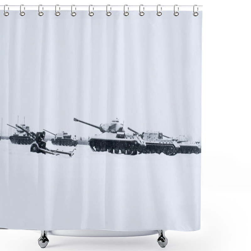 Personality  Russian Tanks Shower Curtains