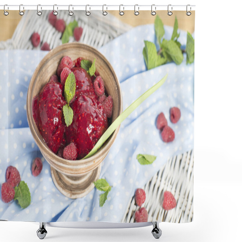 Personality  Homemade Raspberry Sorbet Shower Curtains